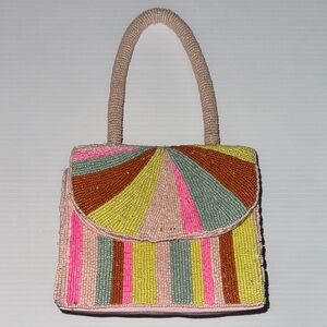 Colorful Beaded Women's Handbag